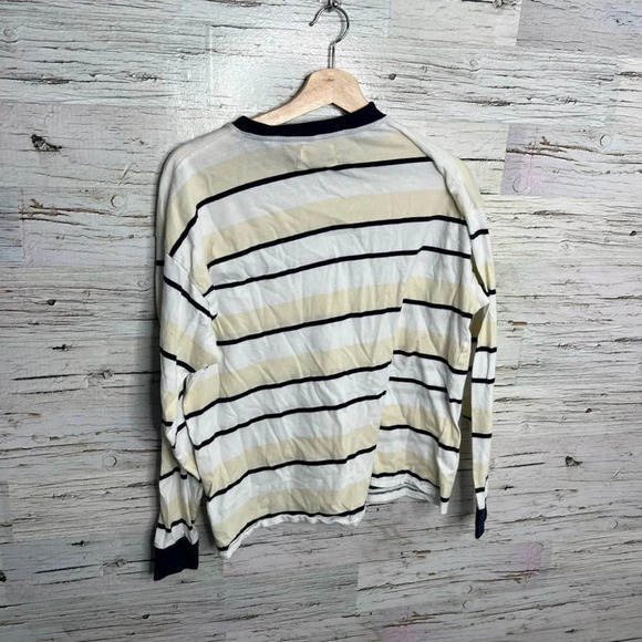 Urban outfitters white yellow striped long sleeve size small - Picture 9 of 9